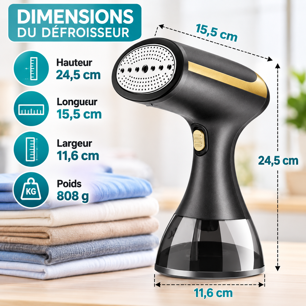 Défroisseur Vapeur Portable-Compact & Puissant