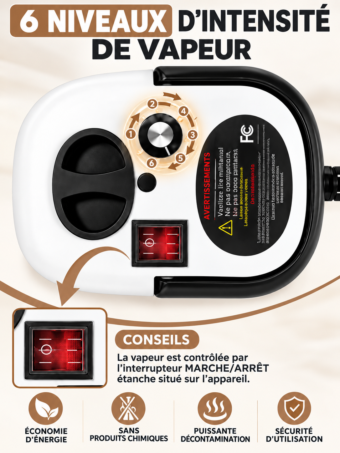 Nettoyeur Vapeur Multifonction  Haute Température