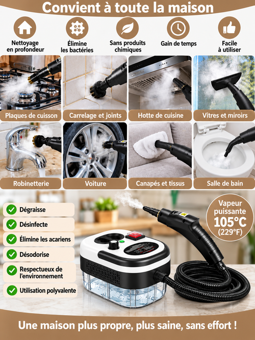 Nettoyeur Vapeur Multifonction  Haute Température